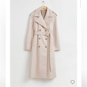 & Other Stories Cream Trench Coat